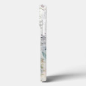  Pastel Abstract Bloemen Monogram Naam Case-Mate iPhone Case (Achterkant / Links)