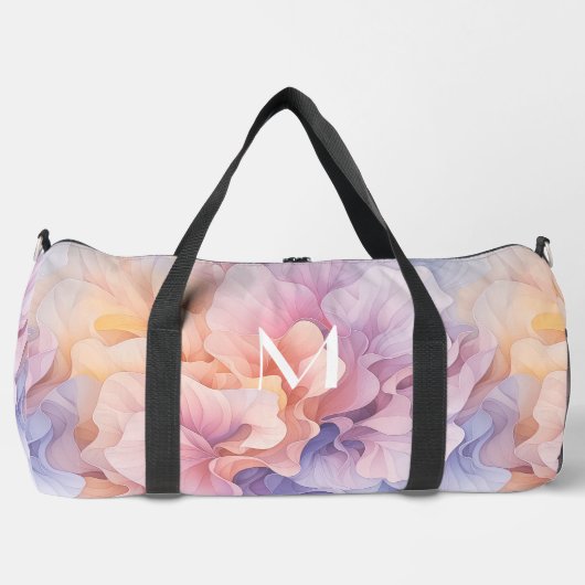 Pastel Abstract bloemenpatroon, kleurrijke dans Plunjezak (Voorkant)