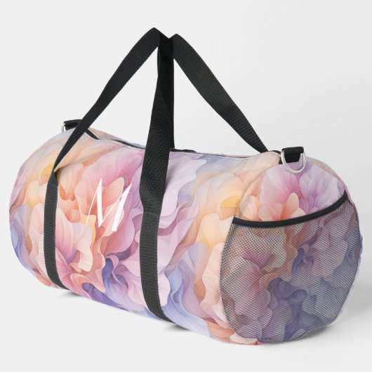 Pastel Abstract bloemenpatroon, kleurrijke dans Plunjezak (Rechterhoek)