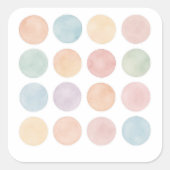 Pastel Abstract Bubble Sticker Sheet (Voorkant)