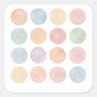 Pastel Abstract Bubble Sticker Sheet