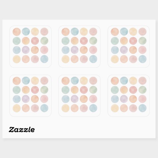 Pastel Abstract Bubble Sticker Sheet (Vel)
