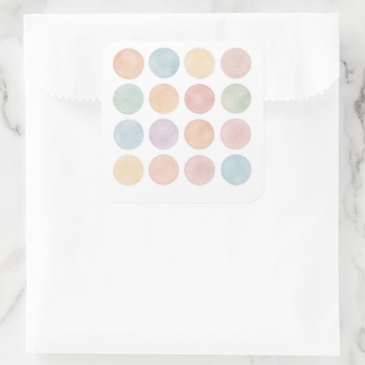 Pastel Abstract Bubble Sticker Sheet (Tas)