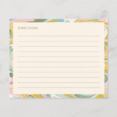 Pastel Abstract Custom Vrijgezellenfeest Recept Ka (Achterkant)