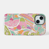 Pastel Abstract Design Telefoonhoes iPhone 15 Case (Achterkant horizontaal)