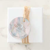 Pastel Abstract Elegant Chic CUSTOM BABY SHOWER Bedankjes Labels (In situ)