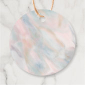 Pastel Abstract Elegant Chic CUSTOM BABY SHOWER Bedankjes Labels (Achterkant)