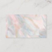 Pastel Abstract Elegant Chic CUSTOM BABY SHOWER Informatiekaartje (Achterkant)