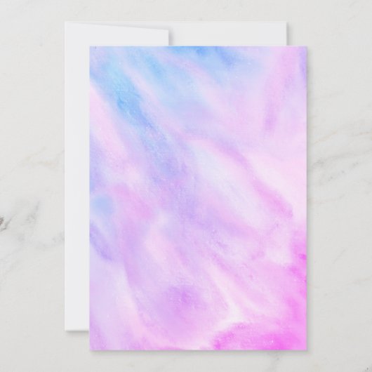 Pastel Abstract Elegant Chic CUSTOM BABY SHOWER Kaart (Achterkant)