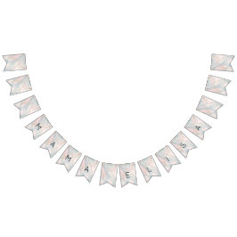 Pastel Abstract Elegant Chic CUSTOM BABY SHOWER Vlaggetjes