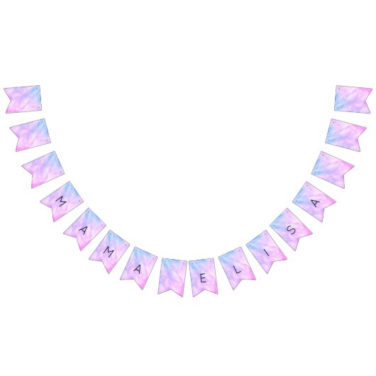 Pastel Abstract Elegant Chic CUSTOM BABY SHOWER Vlaggetjes (Alle)