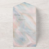 Pastel Abstract Elegant Chique CUSTOM BABY SPRINKL All In One Uitnodiging (Buitenkant)