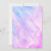 Pastel Abstract Elegant Chique CUSTOM BABY SPRINKL Kaart (Achterkant)