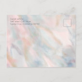 Pastel Abstract Elegant Chique CUSTOM BABY SPRINKL Uitnodiging Briefkaart (Achterkant)