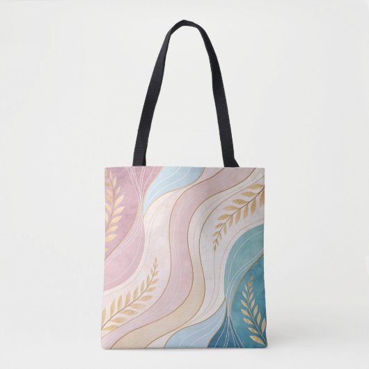 Pastel Abstract Feminine Full-Print Tote Bag (Voorkant)