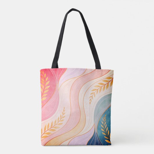 Pastel Abstract Feminine Full-Print Tote Bag (Achterkant)