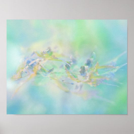 Pastel Abstract Floral Pattern Poster (Voorkant)