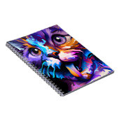 PASTEL ABSTRACT FUNNY CAT NOTITIEBOEK (Rechterzijde)