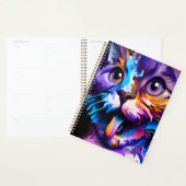 PASTEL ABSTRACT FUNNY CAT PLANNER (Display)
