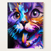 PASTEL ABSTRACT FUNNY CAT PLANNER (Achterkant)