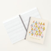 Pastel Abstract Geometrisch Patroon op maat Notitieboek (Binnen)
