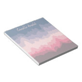 Pastel Abstract gerimpeld Wavy gelaagd op maat Notitieblok (Schuin)