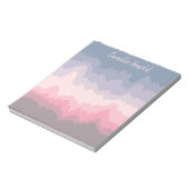 Pastel Abstract gerimpeld Wavy gelaagd op maat Notitieblok (Linkerzijde)