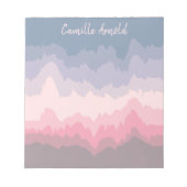 Pastel Abstract gerimpeld Wavy gelaagd op maat Notitieblok (Voorkant)