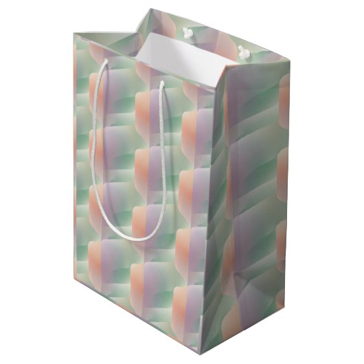 Pastel Abstract Gradiënt Zachte Kleur Esthetiek Medium Cadeauzakje (Achterkant Gekanteld)