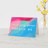Pastel Abstract | Het spijt me, vergeef me. Kaart (Gele Bloem)