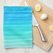 Pastel Abstract Kunst Blauwgroen Turquoise Blue Gr Theedoek (Quarter Fold)