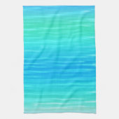 Pastel Abstract Kunst Blauwgroen Turquoise Blue Gr Theedoek (Verticaal)