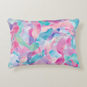 Pastel Abstract Lintpatroon Accent Kussen
