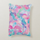 Pastel Abstract Lintpatroon Accent Kussen (Achterkant (Verticaal))