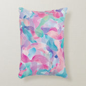 Pastel Abstract Lintpatroon Accent Kussen (Voorkant(Verticaal))