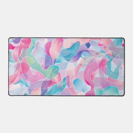 Pastel Abstract Lintpatroon Bureaumat (Voorkant)