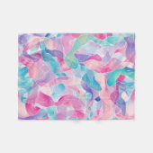 Pastel Abstract Lintpatroon Fleece Deken (Voorkant (Horizontaal))