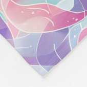 Pastel Abstract Lintpatroon Fleece Deken (Hoek)