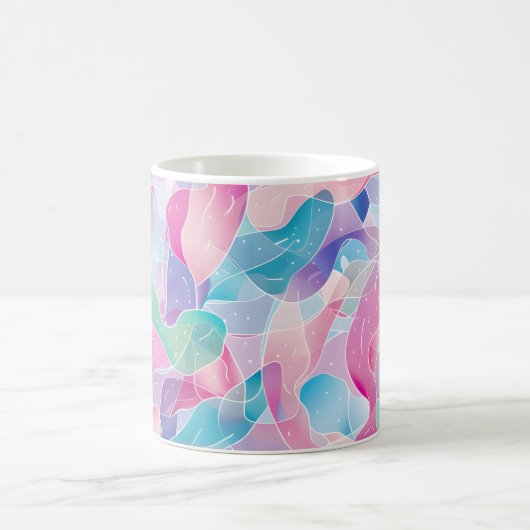 Pastel Abstract Lintpatroon Koffiemok (Center)