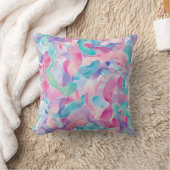Pastel Abstract Lintpatroon Kussen (Deken)