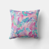 Pastel Abstract Lintpatroon Kussen (Achterkant)