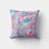Pastel Abstract Lintpatroon Kussen (Voorkant)