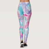 Pastel Abstract Lintpatroon Leggings (Achterkant)