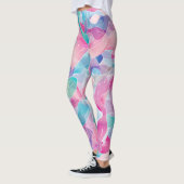 Pastel Abstract Lintpatroon Leggings (Links)
