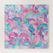 Pastel Abstract Lintpatroon Legpuzzel (Horizontaal)