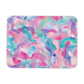 Pastel Abstract Lintpatroon Magneet (Horizontaal)
