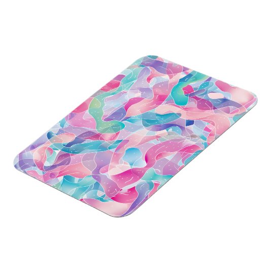 Pastel Abstract Lintpatroon Magneet (Linkerzijde)
