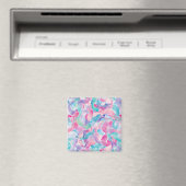 Pastel Abstract Lintpatroon Magneet (Insitu (Vaatwasser))