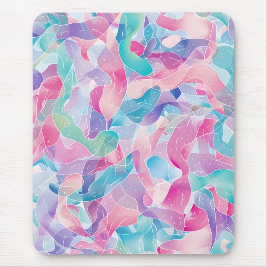 Pastel Abstract Lintpatroon Muismat (Voorkant)