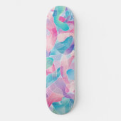 Pastel Abstract Lintpatroon Persoonlijk Skateboard (Voorkant)